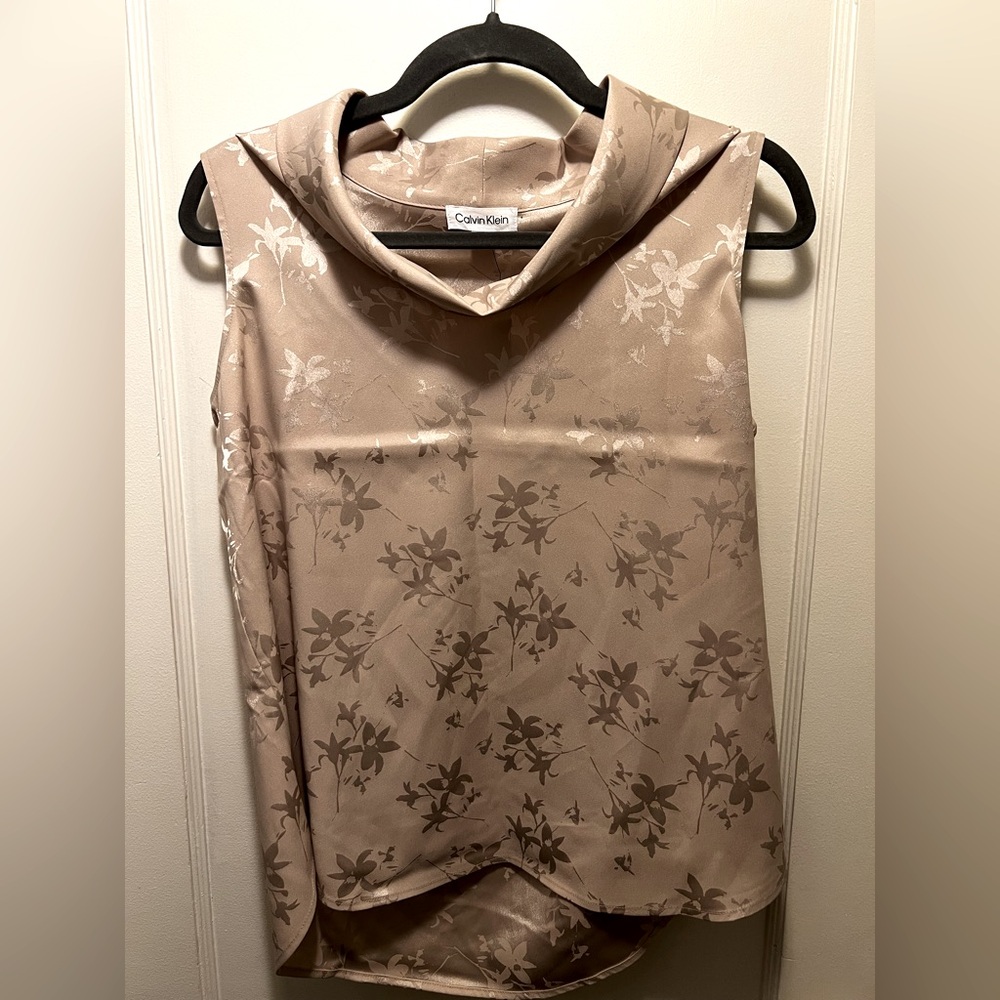 Brand New Calvin Klein Tan Blouse